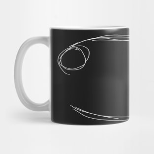 Dark and Gritty Cancer Zodiac Sign (white) Mug